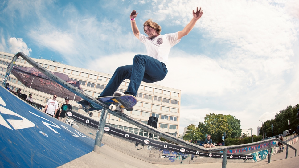 Skater at Lingerallee in Dresden