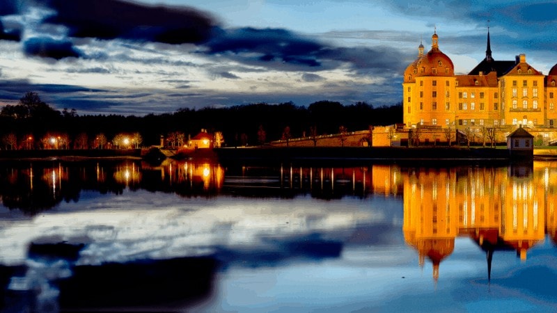 Schloss Moritzburg bei Nacht