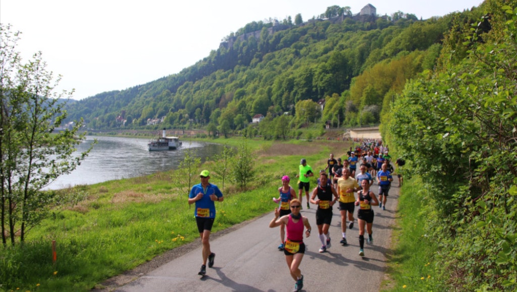 Start Oberelbe Marathon in Königstein