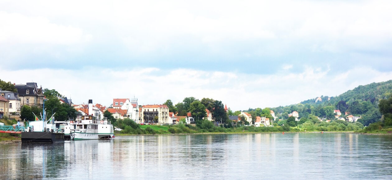 Blick auf Dresden Laubegast