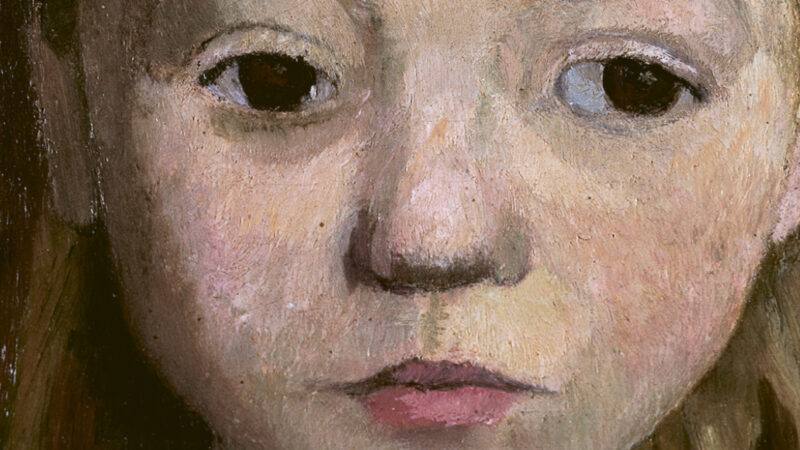 Puala Modersohn-Becker: Bild eines Mädchenkopfes, circa 1905