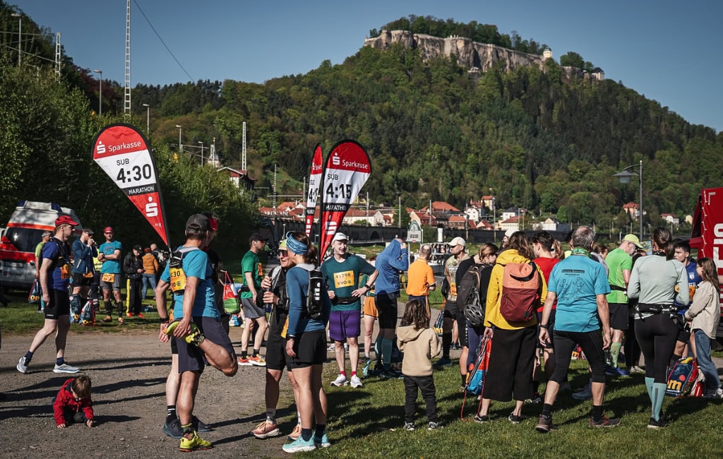 Der Oberelbe-Marathon führt von Königstein nach Dresden.